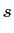 $\displaystyle s$